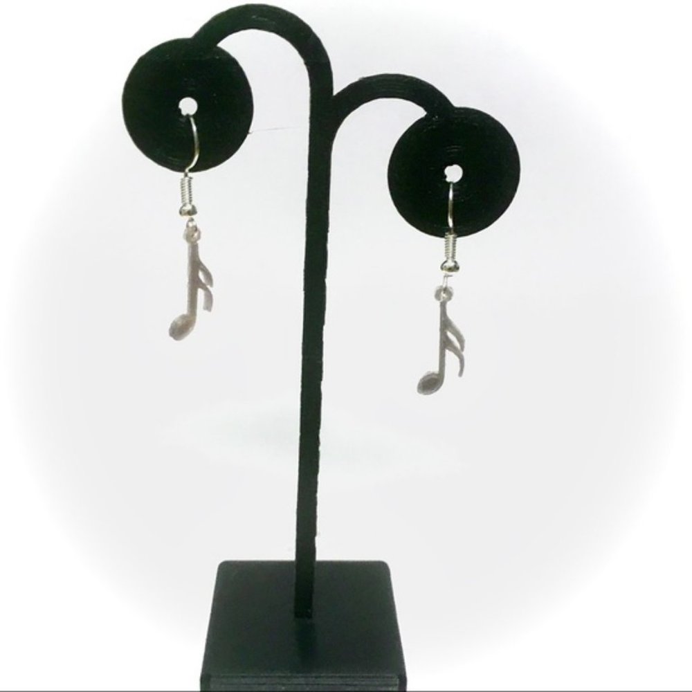 3D Printed 16th Note Custom Made Earrings